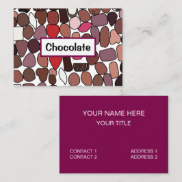 Chocolade Snoep suikergoed Visitekaartje