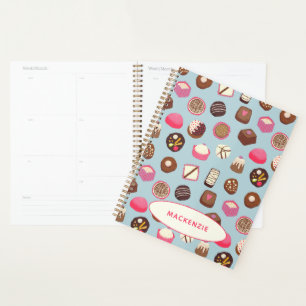 Chocolade Snoep suikerwerk Aangepaste naam Planner