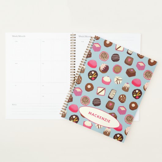 Chocolade Snoep suikerwerk Aangepaste naam Planner (Display)