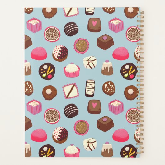 Chocolade Snoep suikerwerk Aangepaste naam Planner (Achterkant)
