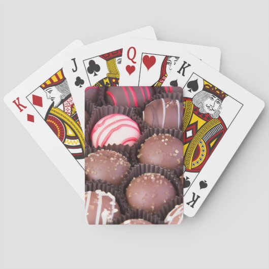 Chocolade Snoep Truffels Pokerkaarten (Achterkant)