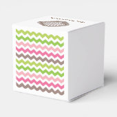 Chocolade Snoep Truffle met Chevron Stripe Bedankdoosjes (Achterkant)