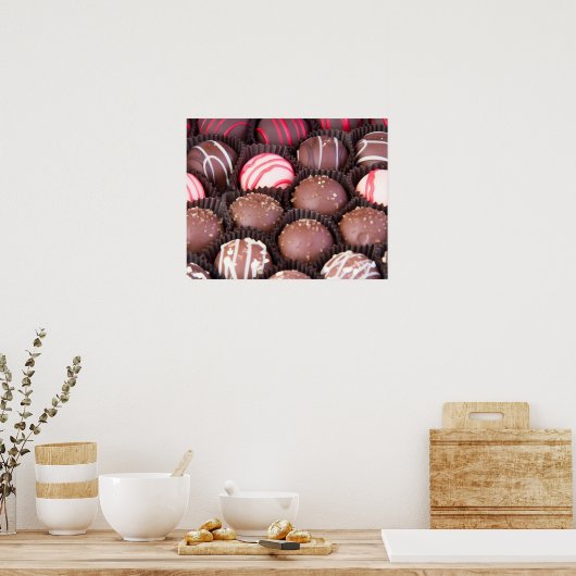 Chocolade Snoep Truffle Poster (Keuken)