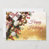 Chocolade Snoep Vakantie Kerst Kaart (Voorkant)