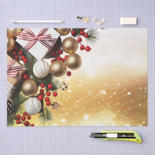 Chocolade Snoep vakantie tissuepapier (Craft)