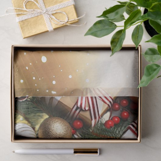 Chocolade Snoep vakantie tissuepapier (Geschenk)