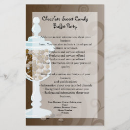 Chocolade Snoepbuffetbar, Urn van Snoepjes Flyer