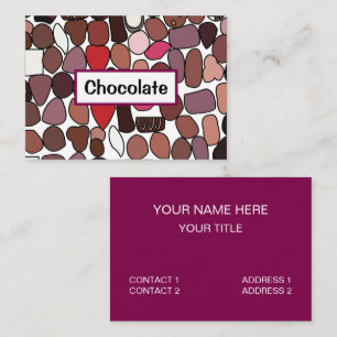 Chocolade Snoepgoed Banketbakkerij Visitekaartje