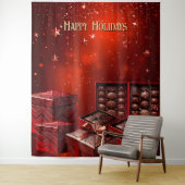 Chocolade Snoepgoed Holiday Achtergrond Wandkleed (In situ)