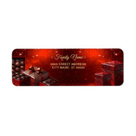 Chocolade Snoepgoed Vakantie Retouradres Label