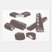 Chocolade Snoepgoed zoetwaren Gebak Traktaties Voe Inpakpapier Vel (Voorkant)