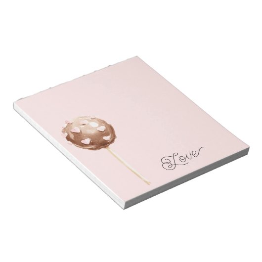 Chocolade Snoepjes Liefde Notitieblok (Schuin)