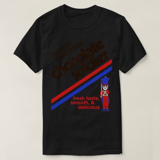Chocolade Soldier 80s Can Label T-shirt (Design voorkant)