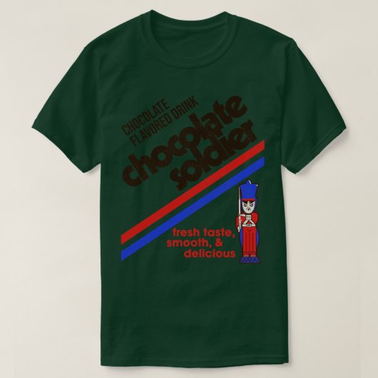 Chocolade Soldier 80s Can Label T-shirt (Design voorkant)