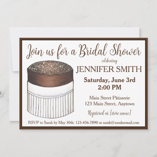 Chocolade Soufflé Vrijgezellenfeest Kaart (Voorkant)