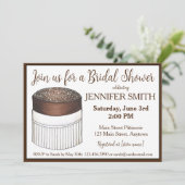 Chocolade Soufflé Vrijgezellenfeest Kaart (Staand voorkant)