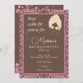 Chocolade Spa Weekend Getaway Bachelorette Party Kaart (Voorkant / Achterkant)
