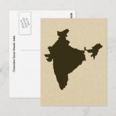 Chocolade Spice Moods India Briefkaart (Voorkant / Achterkant)