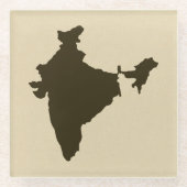 Chocolade Spice Moods India Glazen Onderzetter (Voorkant)