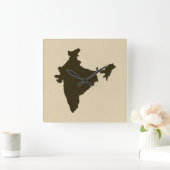 Chocolade Spice Moods India Vierkante Klok (Huis)