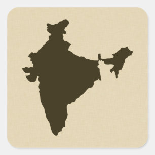 Chocolade Spice Moods India Vierkante Sticker
