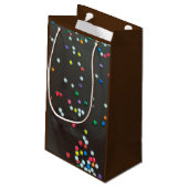 Chocolade Spikkels Klein Cadeauzakje (Achterkant Gekanteld)