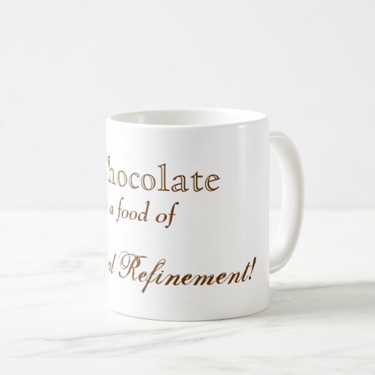 Chocolade Spirituele Refinement Koffiemok (Voorkant rechts)