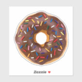 Chocolade sprenkel donut vinyl Sticker (Vel)