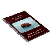 chocolade spreuken notitieboek (Rechterzijde)