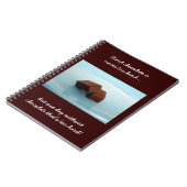 chocolade spreuken notitieboek (Linkerzijde)
