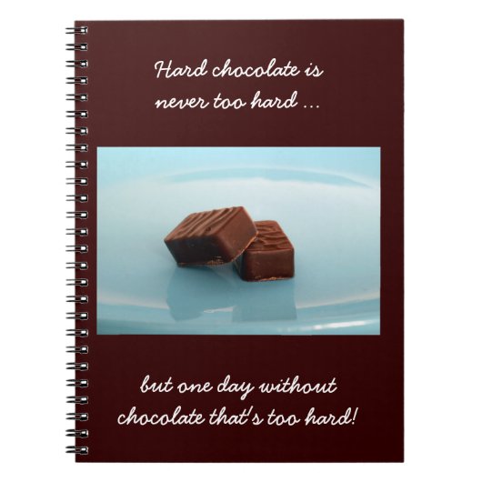 chocolade spreuken notitieboek (Voorkant)