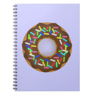 chocolade-sprinkel donut notitieboek