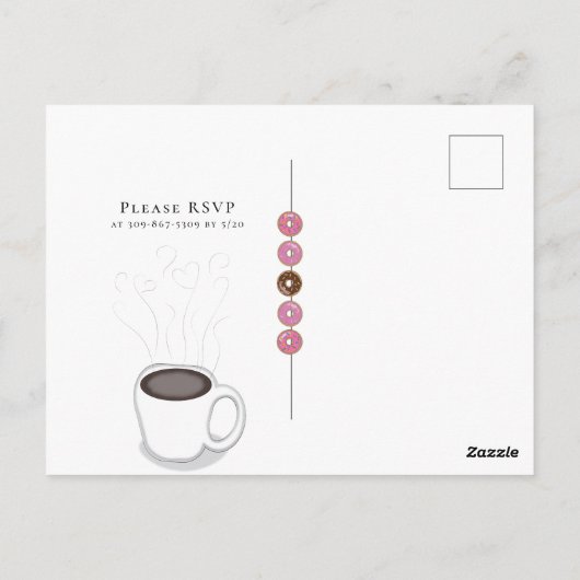 Chocolade Sprinkle Baby shower Briefkaart (Achterkant)