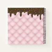 Chocolade Sprinkle Cake Monogram Recipe book Notitieboek (Achterkant)