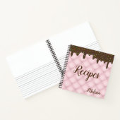 Chocolade Sprinkle Cake Monogram Recipe book Notitieboek (Binnen)