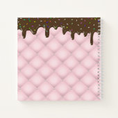 Chocolade Sprinkle Cake Monogram Sketchbook-notebo Notitieboek (Achterkant)