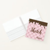 Chocolade Sprinkle Cake Monogram Sketchbook-notebo Notitieboek (Binnen)