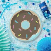 Chocolade Sprinkle Donut Boy Birthday Party Papieren Bordje (Feest)