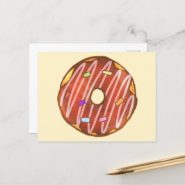Chocolade Sprinkle donut Briefkaart