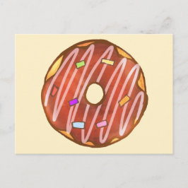 Chocolade Sprinkle donut Briefkaart