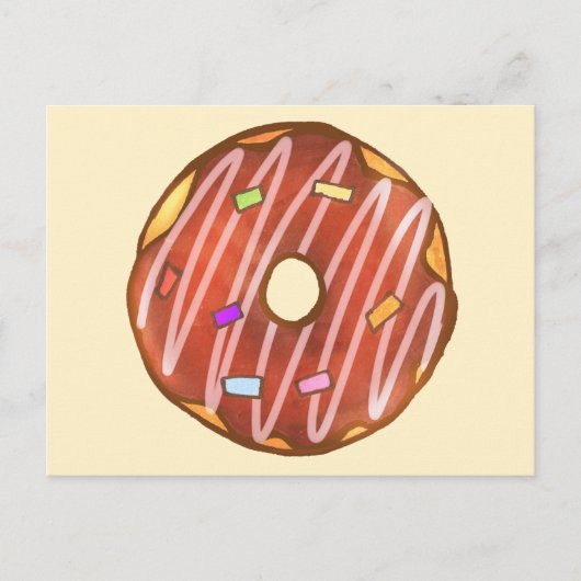 Chocolade Sprinkle donut Briefkaart (Voorkant)