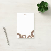 Chocolade Sprinkle Donut Post it Notes (Kantoor)