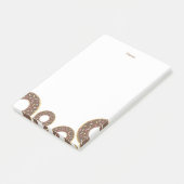 Chocolade Sprinkle Donut Post it Notes (Schuin)