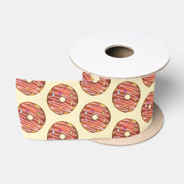 Chocolade Sprinkle donut Satijnen Lint