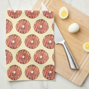 Chocolade Sprinkle donut Theedoek