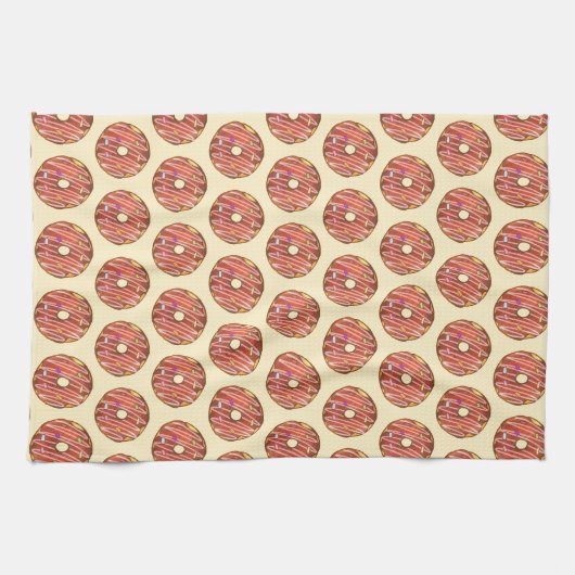 Chocolade Sprinkle donut Theedoek (Horizontaal)