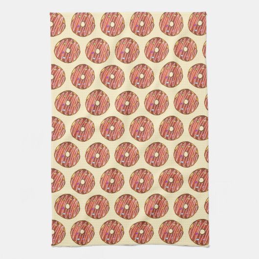 Chocolade Sprinkle donut Theedoek (Verticaal)