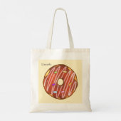 Chocolade Sprinkle donut Tote Bag (Achterkant)