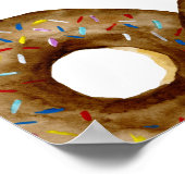 Chocolade Sprinkle Donuts Baby Sprinkle Poster (Hoek)