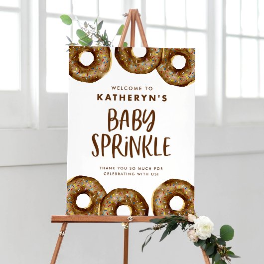 Chocolade Sprinkle Donuts Baby Sprinkle Poster